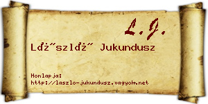László Jukundusz névjegykártya